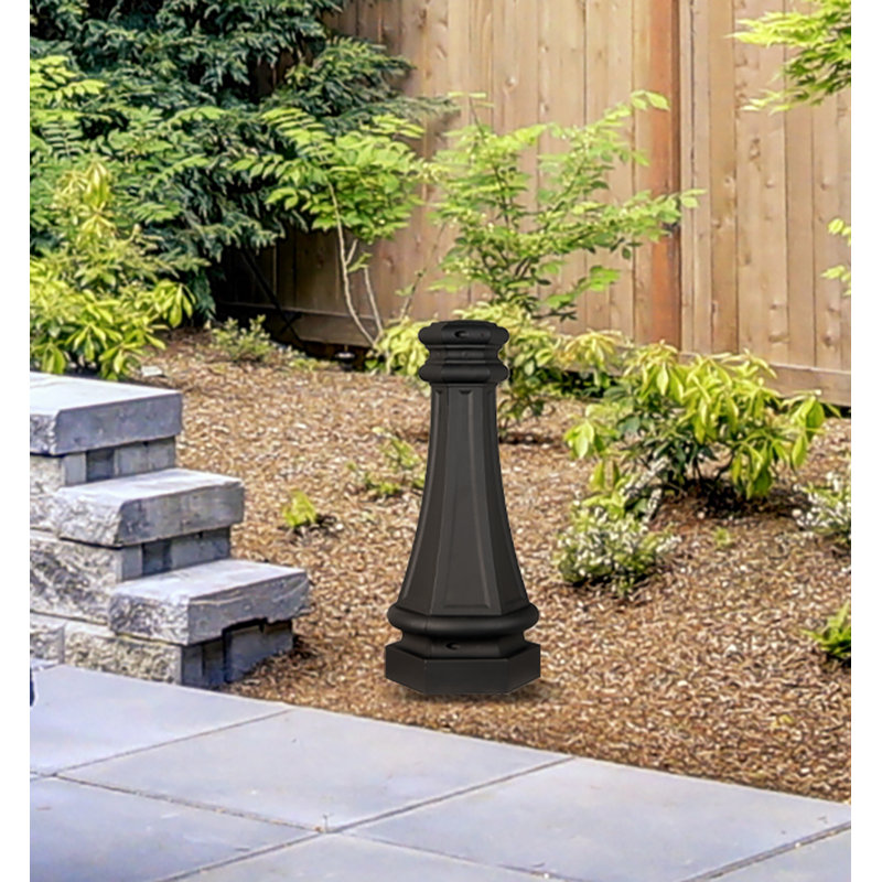 Decorative Post Base, Black