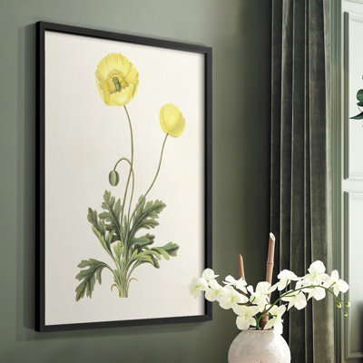«Flowers of the Seasons», reproduction encadrée en bois massif