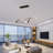 2 - Light Black LED Dimmable Kitchen Island Pendant with Remote & App Control