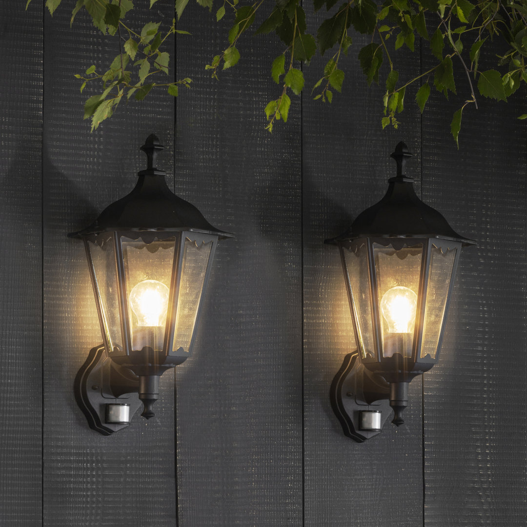 Shanghai 40cm H Outdoor Wall Lantern with Dusk to Dawn