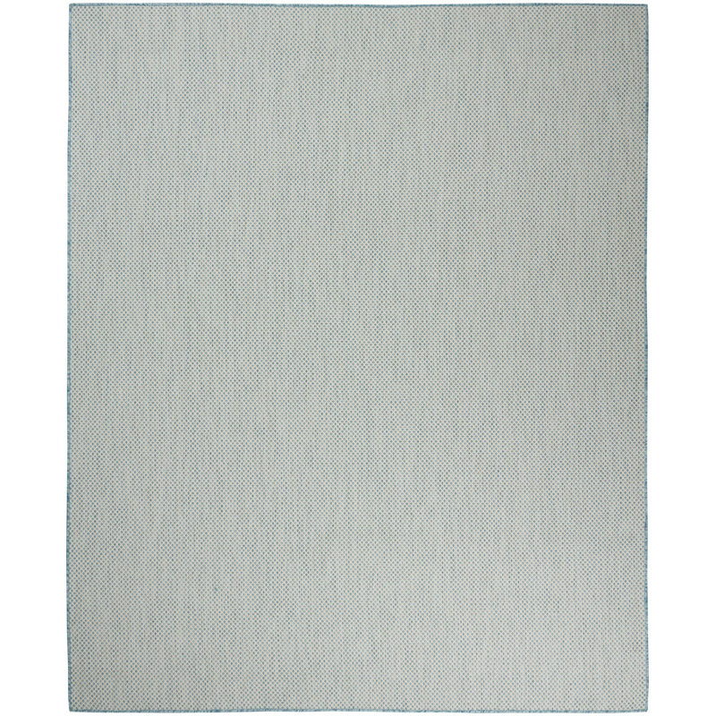 Tapis tissé à la machine 8 pi x 10 pi Aqua