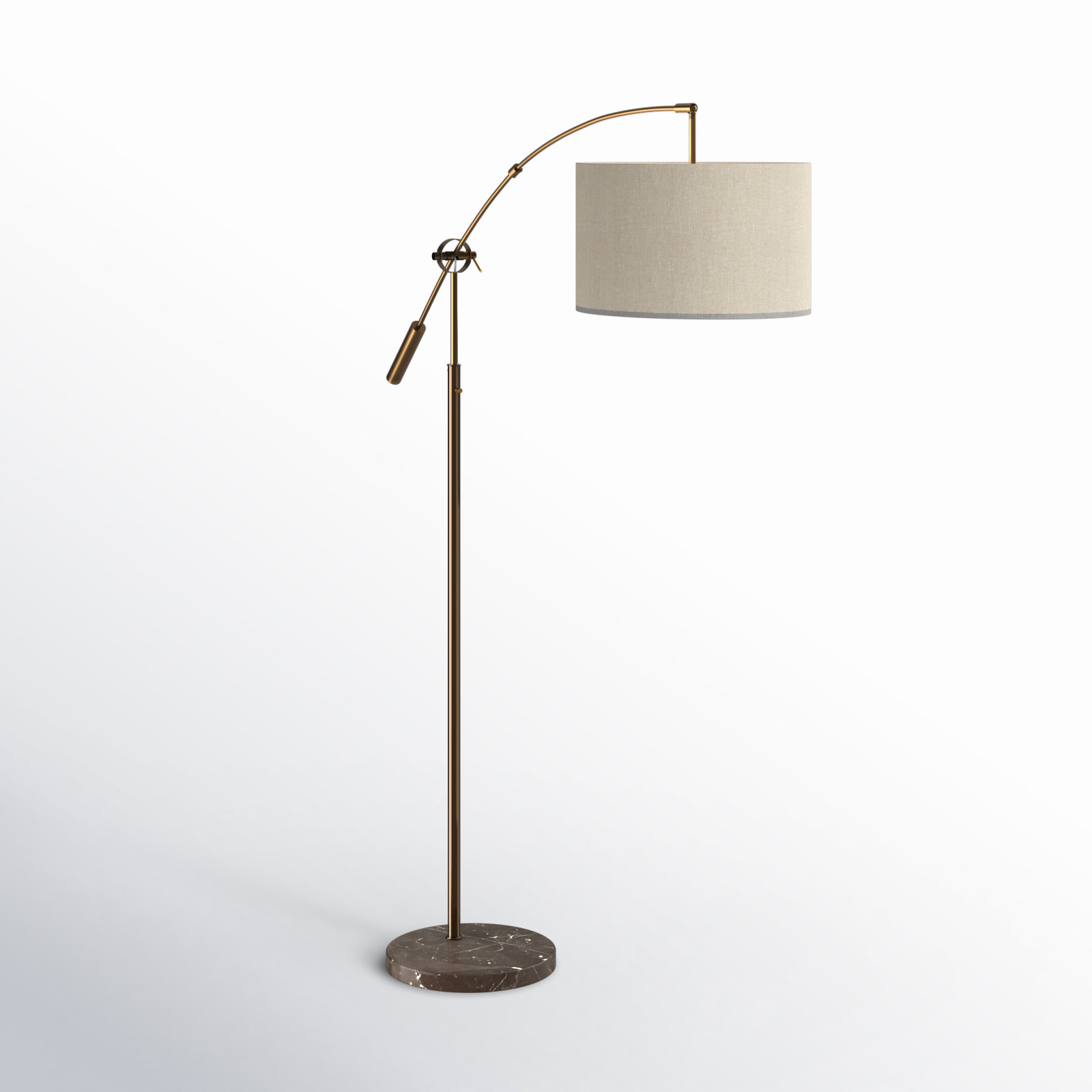 Kata 81'' Floor Lamp, Brown, Cream