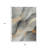 3' X 5' Gray Silver And Rust Abstract Washable Indoor Outdoor Area Rug