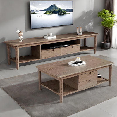Table basse en bois de frêne massif
