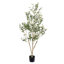 Faux olivier en pot plante d'intérieur artificielle 5 pi avec verdure complète et branches réglables