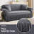 Sofa Slipcover, Waterproof Stretch Velvet Couch Cover with Skirt for 2-Seater and 3-Seater Sofas-735792518-735792517