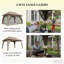 Gazebo, moustiquaire pour patio avec toit ventilé-123218981
