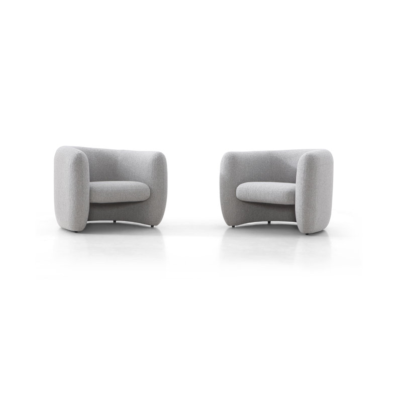 Fauteuil Harvest, Tissu gris