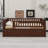 Wood Daybed With Trundle And Fence Guardrails-1840544084