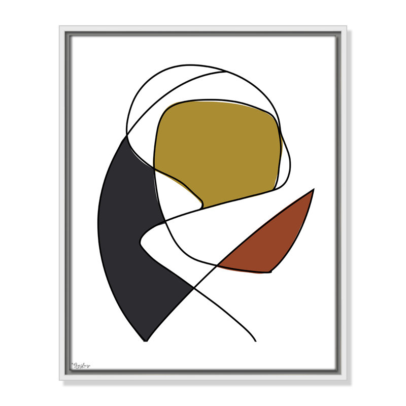 Abstract Tribeca 3, 21.5" H x 17.5" W x 2" D, White
