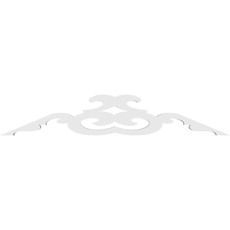 Benson Signature Urethane Gable Pediment, Primed Tan, 7.5"H x 36"W, 5/12