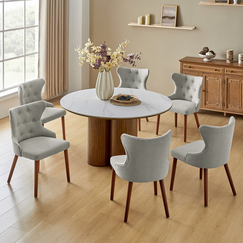 Ensemble de 6 chaises de salle à manger Philibert, Gris