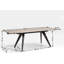 Amsterdam Extendable Glass Top Metal Base Dining Table-91357762