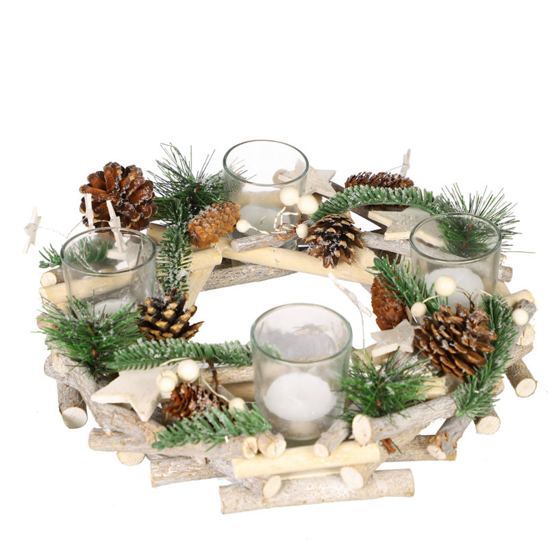Glass Tabletop Tealight Holder