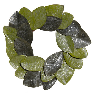 Couronne 16 po paillettes magnolia leaves