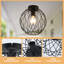 Ambrielle 1‑Light 25 cm Black Bird‑Nest Flush Mount Ceiling Light-583241222