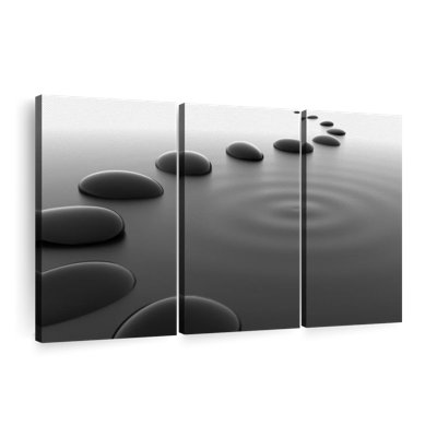 «Pebbles On Water» sur toile
