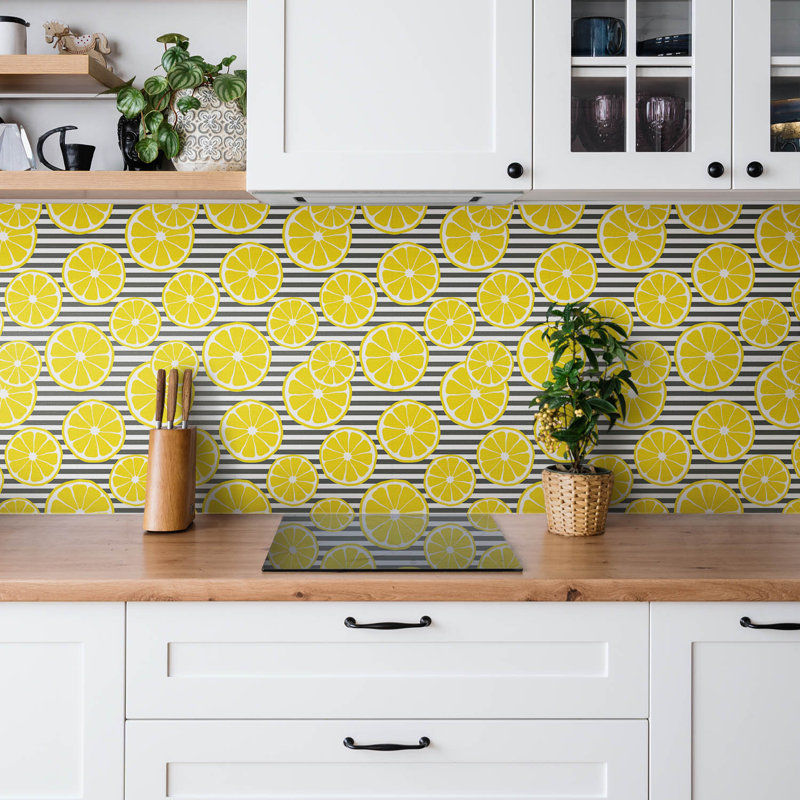 Chadric 30 x 30 cm PVC Tile in Yellow