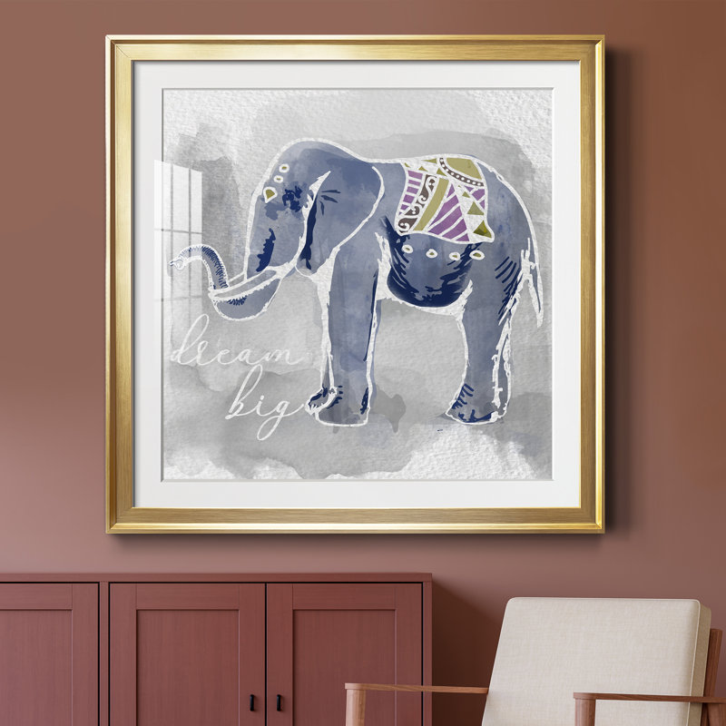 Dream Big - peinture encadrée, H 34,5 po x l 34,5 po x P 1,5 po, Encadrement doré