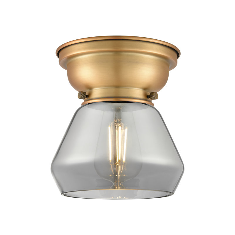 Plafonnier encastré 1 lumière 7 po, Plaqué couleur fumée, DEL