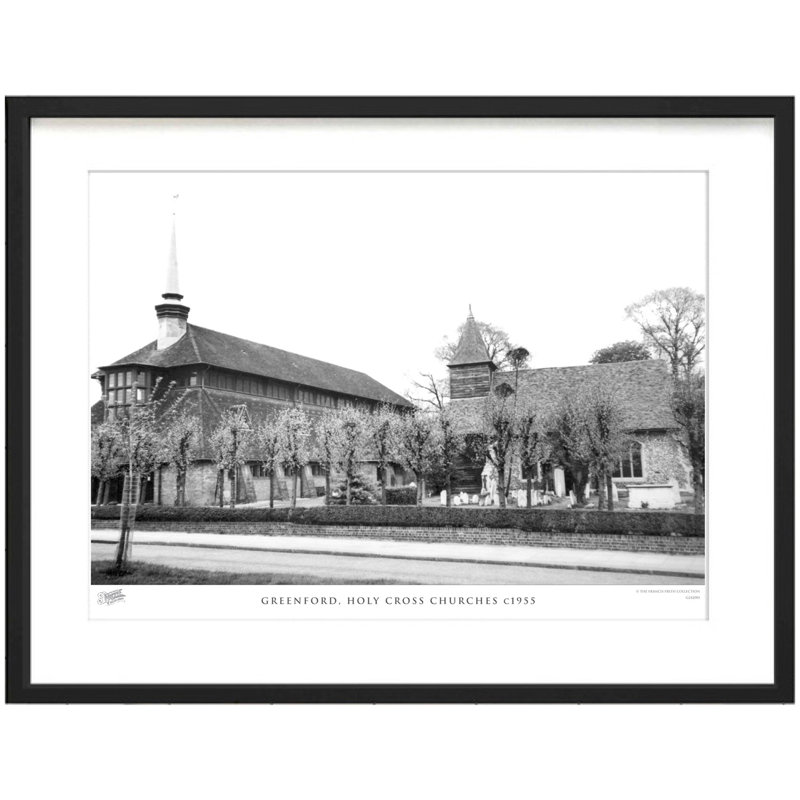 Greenford, Holy Cross Churches C1955 by Francis Frith - Single Picture Frame Print, 45cm H x 60cm W x 2.3cm D
