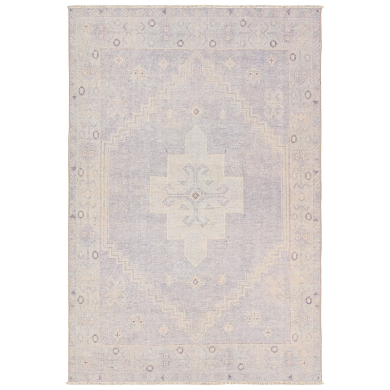 Vibe by Bungalow Rose Afshari Powerloomed Medallion Area Rug, Rectangle 5' x 8'