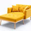 Fauteuil inclinable inclinable avec repose-pieds, deux accoudoirs et une structure en bois avec 1 coussin, beige (40,5 po x 33 po x 32 po)-2036457727