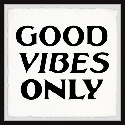 Good Vibes Only XV by Marmont Hill - Single Picture Frame Painting