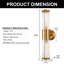 3 In 2-Light Chrome Crystal Bathroom Wall Sconce, Vertical Horizontal Wall Mount Vanity Light Fixture-962632536