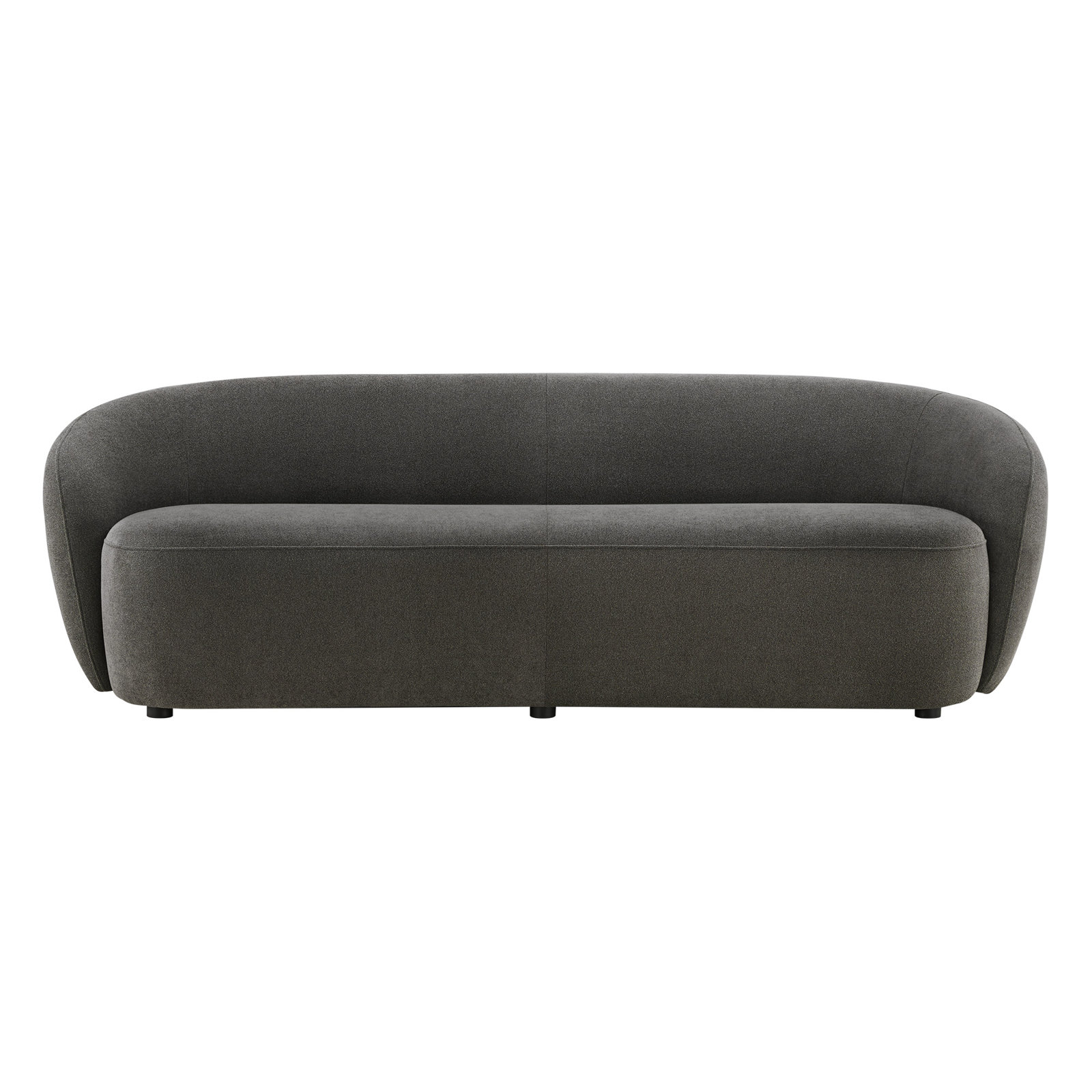 Amadora 90" Upholstered Sofa, Elite Charcoal Polyester