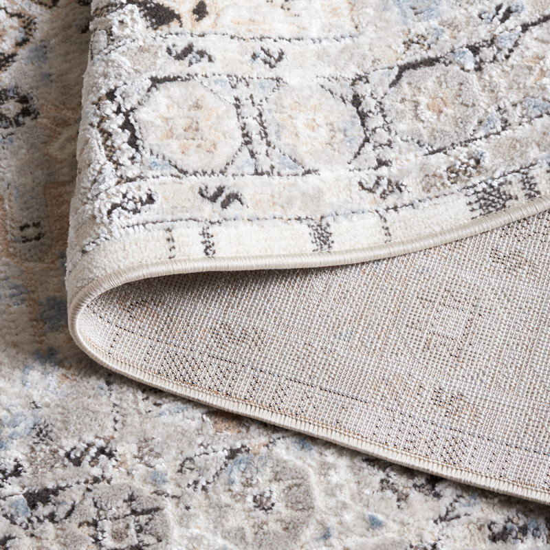Tapis oriental d'intérieur / extérieur Henar Performance, Rectangle 5 pi 3 po x 7 pi 6 po