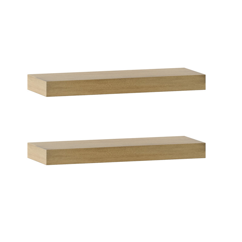 Tablette flottante 2 pièces Canvar, Bouleau Broadwalk