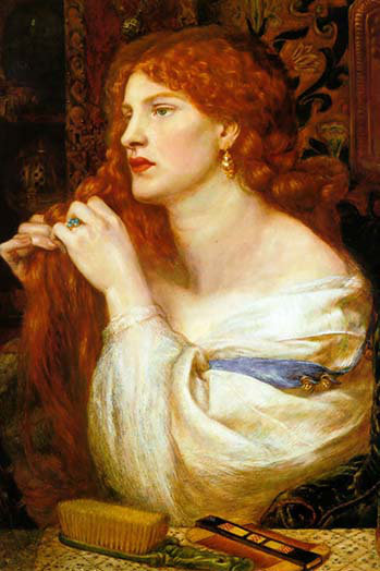 « aurelia fazio » par dante gabriel rossetti-impression, H 42 po x l 28 po x P 1,5 po