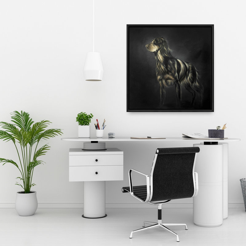 " Picard Spaniel ", 24" H x 24" W