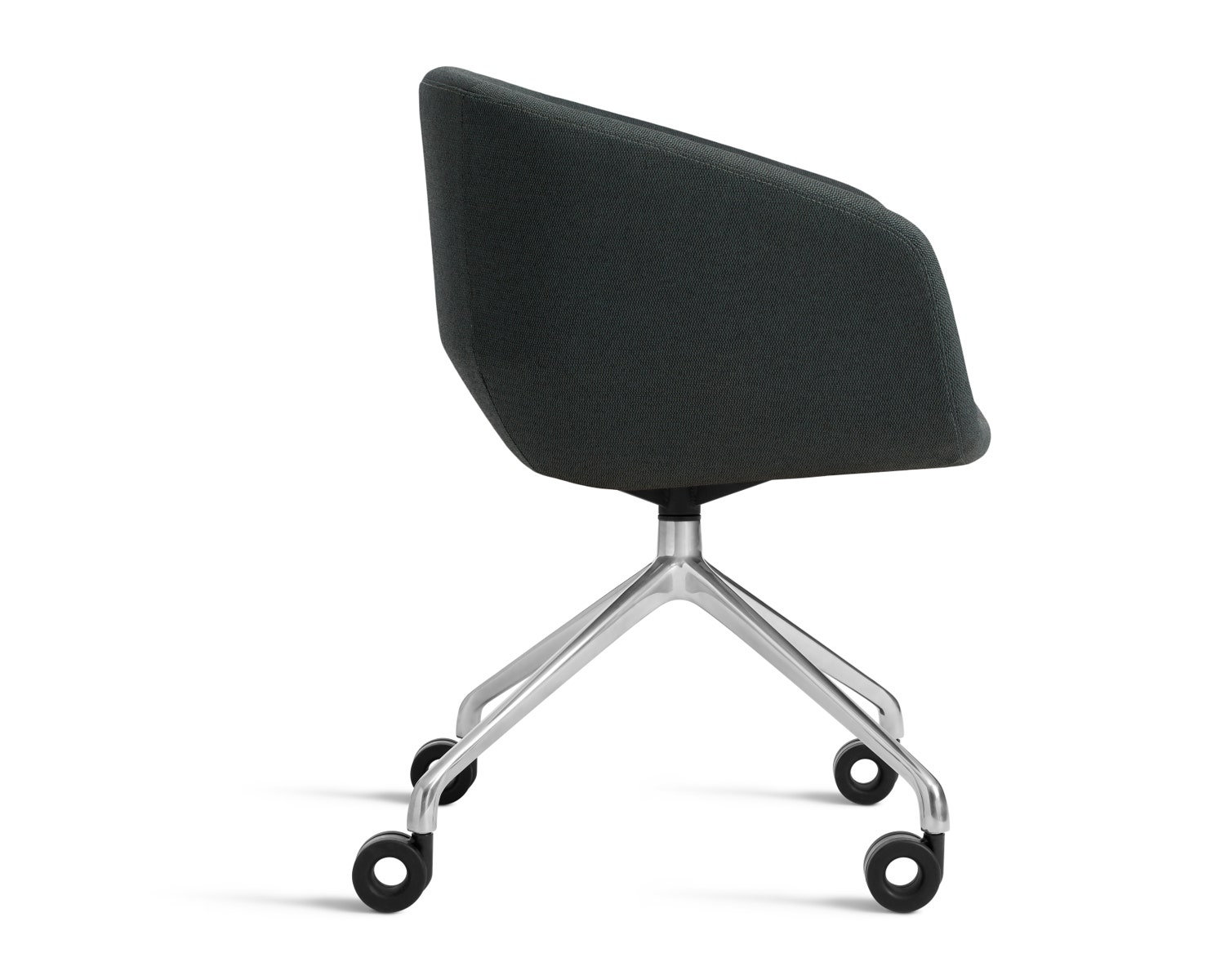 Host Velvet Office Chair, Maharam Messanger in Everglade