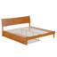 Phoenix Wood Platform Bed with Trundle-223210850-223210852