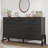 Fabric Storage Dresser, Wooden Frame with Oak Finish and Black Accents, 52 Inches Wide, 7-Drawer Chest for Bedroom, Living Room, or Entryway, Modern Style-997621053
