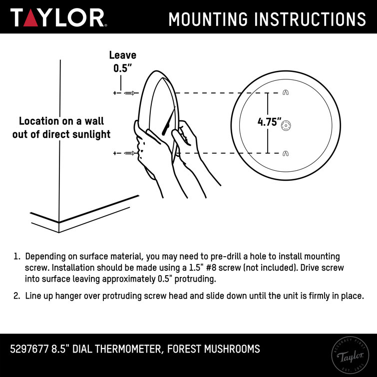 8.5 Dial Thermometer