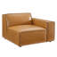Fauteuil modulaire en cuir Vegan Normant