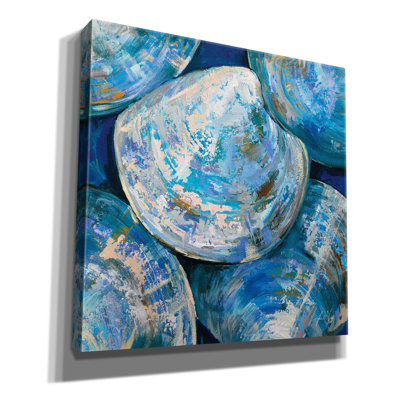 «Blue Cherry Stones» par Jeanette Vertentes, art mural sur toile