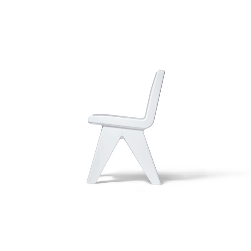 Fresco Outdoor Dining Side Chair, Highcloud White