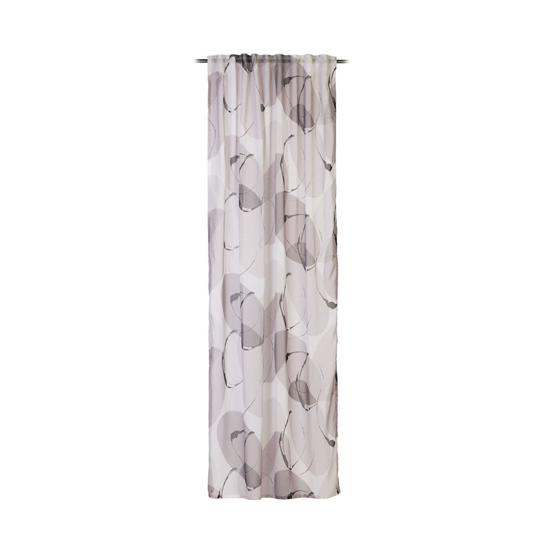 Amanvir Semi Sheer Curtain, Grey