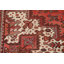 Tapis géométrique motif persan Heriz noué à la main 10 x 13