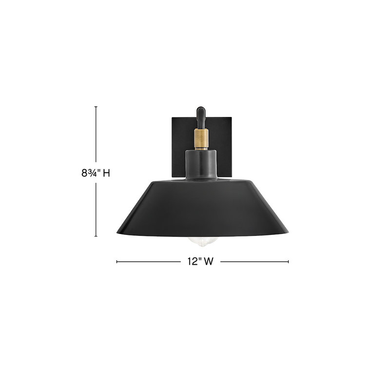 Brewster Wall Mount Barn Light, 7.75" H x 9.5" W x 14.75" D