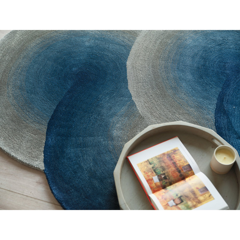 Mitomo Hand Tufted Abstract Area Rug