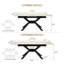 Table de salle à manger extensible Modern