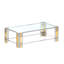 Table basse en acier inoxydable de 52 po Mercer41 Inc