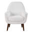 Chaise avec accoudoirs Prince Mid-Century Boucle