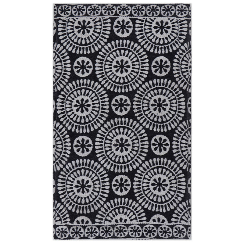 Geometric Polyester Anti-Fatigue Kitchen Mat