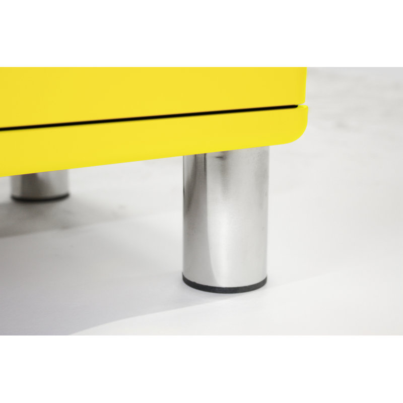 Commode 4 tiroirs Malibu, Jaune